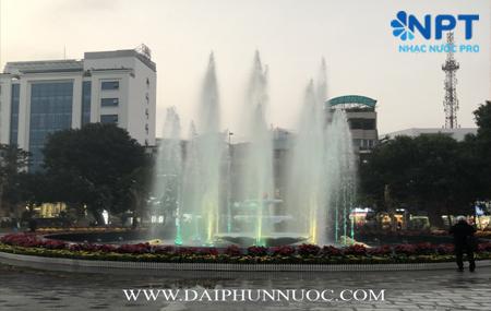 Đài phun nước tại vườn hoa Kim Đồng trung tâm TP Hải Phòng