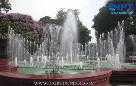 Đài phun nước lập trình  tại công viên Thống Nhất - Hà Nội
