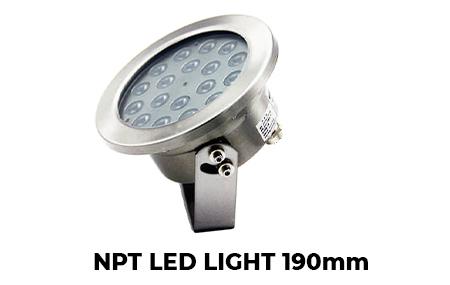 Đèn chìm chuyên dụng NPT Led Light- INOX 304 - 190mm