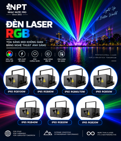 Đèn Laser chiếu sáng nghệ thuật