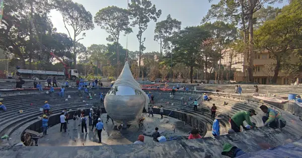 [Clip] Nhạc nước đài tưởng niệm COVID-19 của NPT Nhạc Nước Pro đã chính thức chạy thử lần đầu