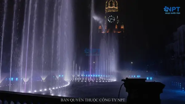 [Video] Nhạc nước Phố đi bộ Việt Trì chạy thử nghiệm: Siêu phẩm ánh sáng lộ diện ở KĐT Tiên Cát