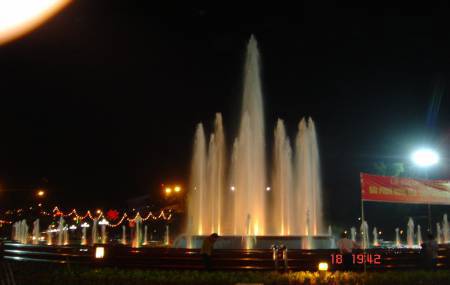 Đài phun nước tại trung tâm TP Thái Nguyên