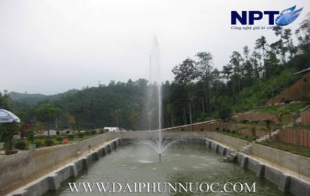 Công trình đài phun nước tại Cty Hùng Huệ - TP. Yên Bái