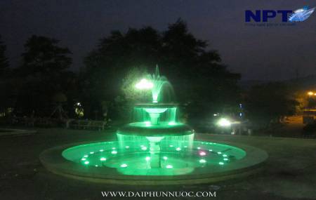 Đài phun nước tại tỉnh uỷ Điện Biên - TP Điện Biên