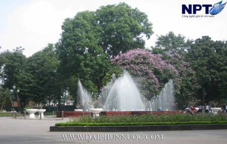 Đài phun nước tại công viên Thống Nhất - Hà Nội