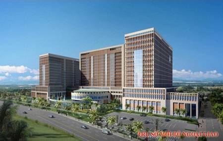 Công trình đài phun nuớc tại trụ sở mới Bộ Ngoại Giao - Hà Nội