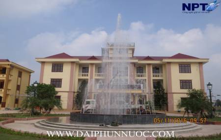 Công trình đài phun nước tại Bộ chỉ huy Quân Sự huyện Tiên Du - Bắc Ninh
