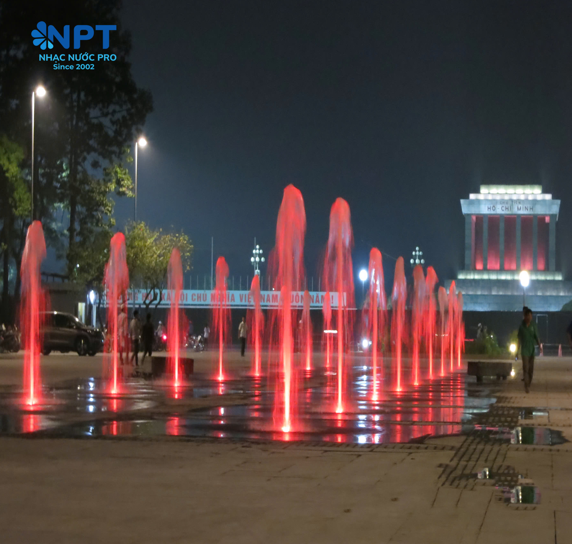 Đài phun nước tại Nhà quốc hội - Tượng đài Bắc Sơn