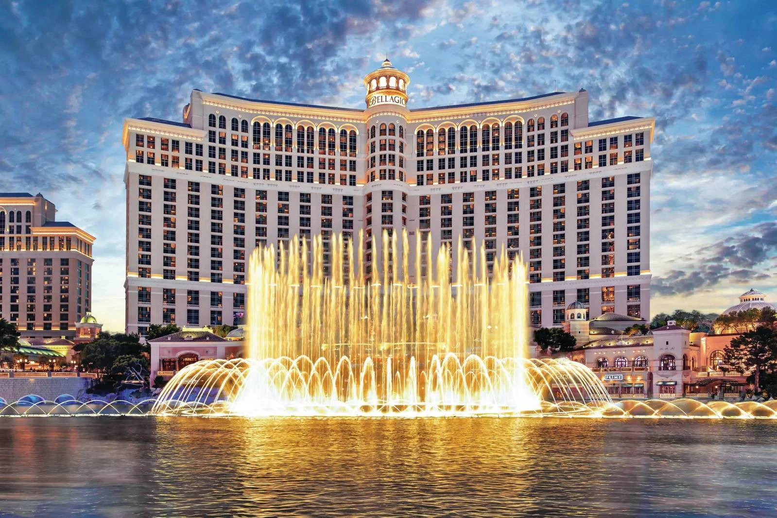Toàn cảnh đài phun nước Bellagio Las Vegas
