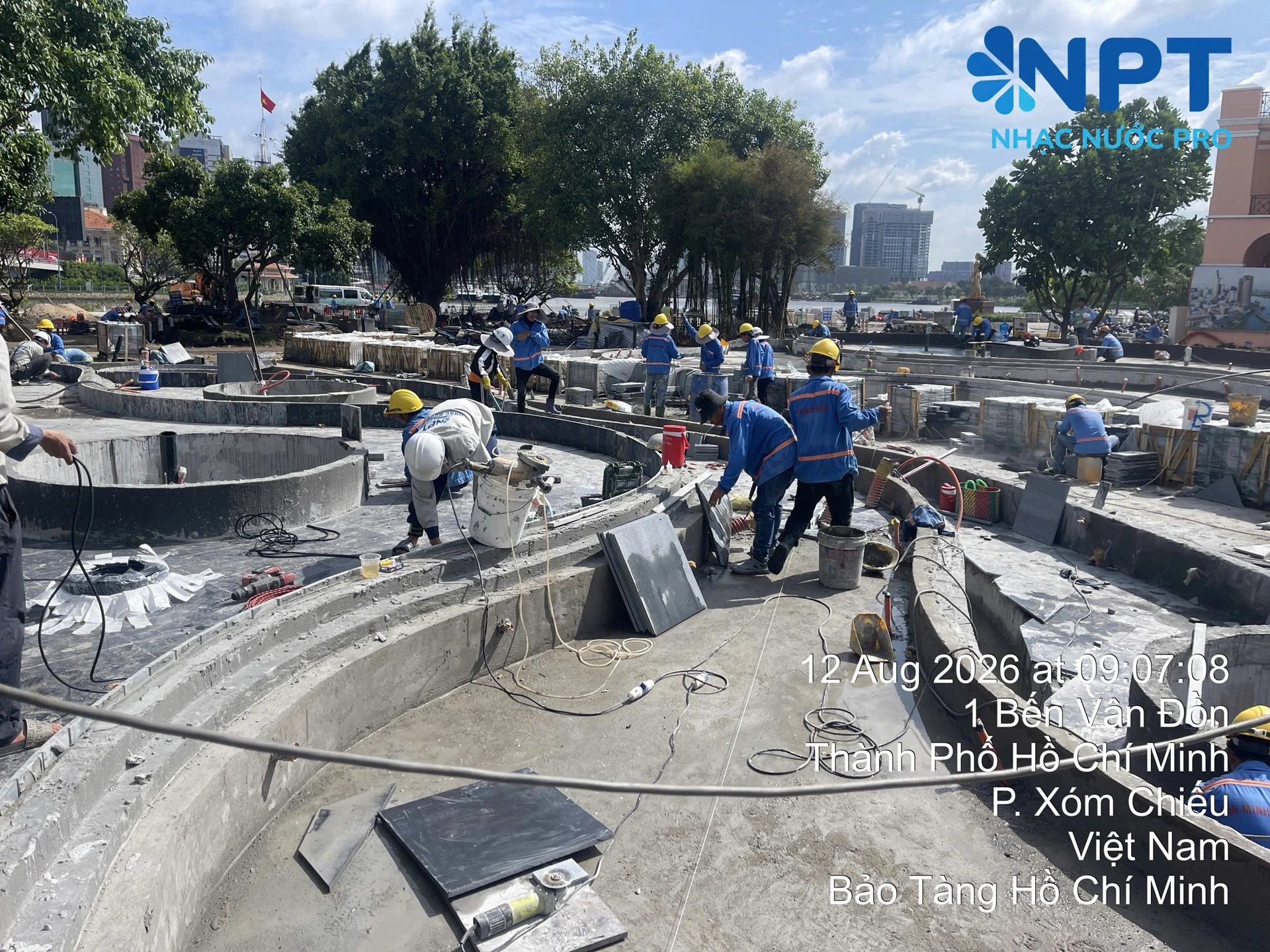 Toàn cảnh kết cấu và hệ thống kỹ thuật nhạc nước Chương 1 Bến Nhà Rồng Khánh Hội