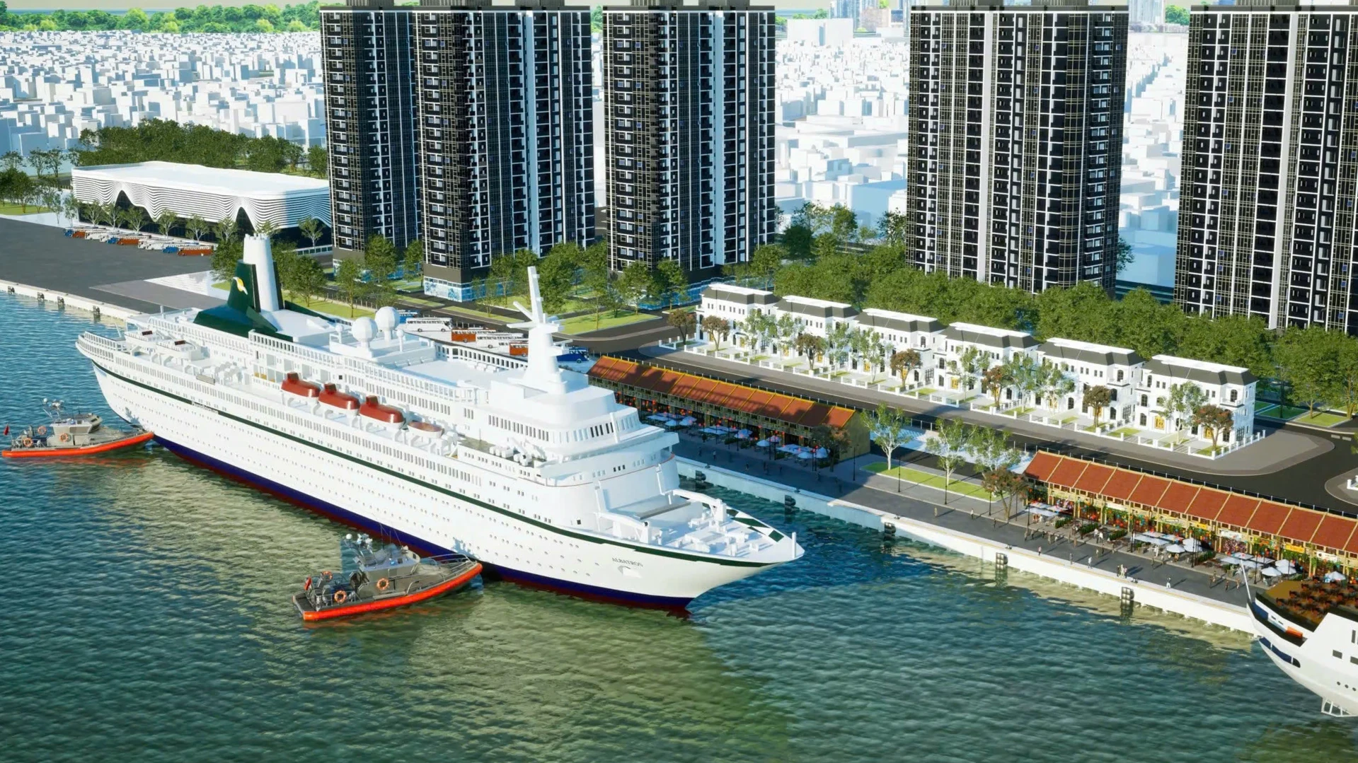 Concept ý tưởng quy hoạch nhạc nước Nhà Rồng Khánh Hội trên sông Sài Gòn