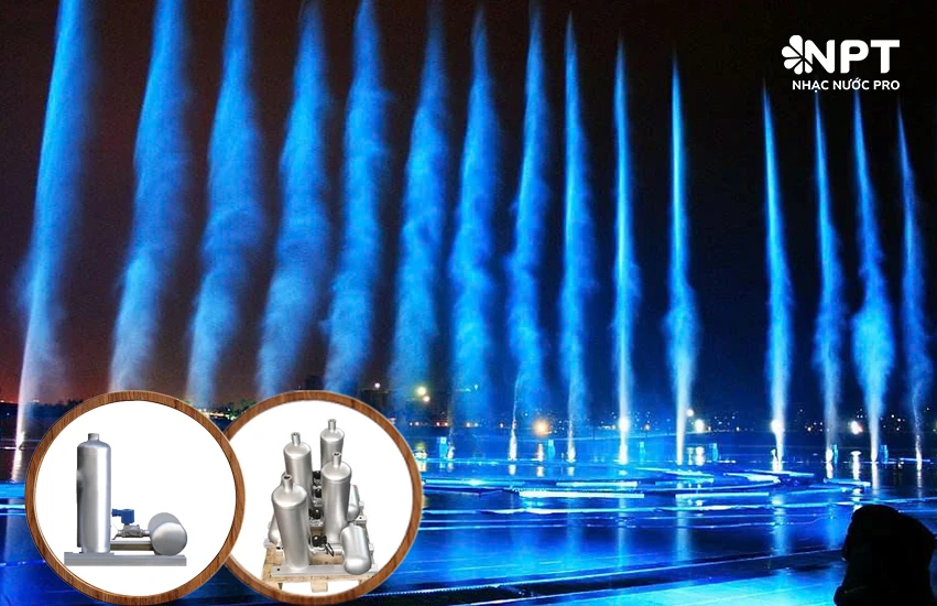 Vòi phun khí nén Air Shooter tạo cột nước bùng nổ