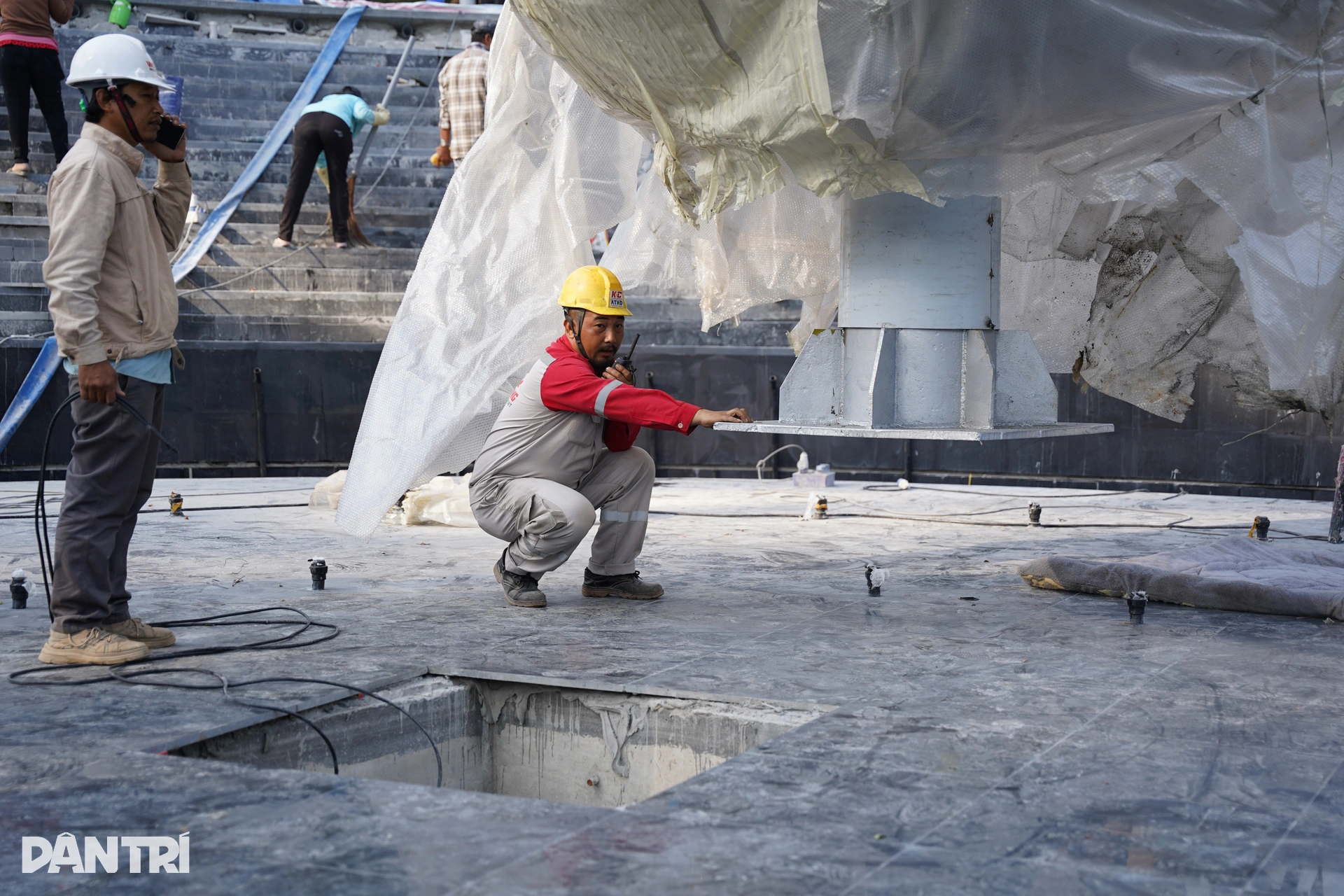 Công trường thi công khẩn trương tại Sài Gòn Memorial Unity Park