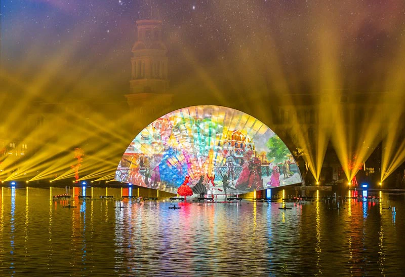 Show diễn nhạc nước thực cảnh Sắc màu Venice tại Grand World