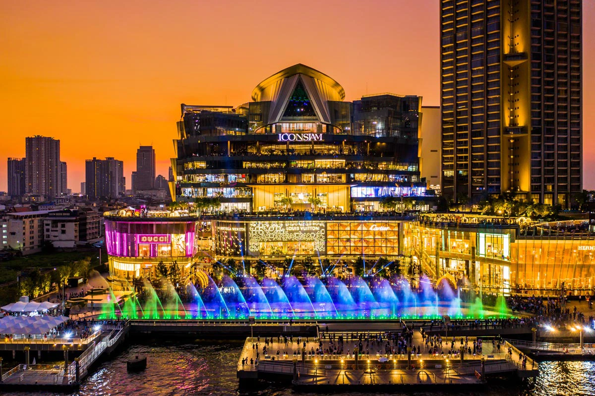 Trung tâm thương mại IconSiam Bangkok Thái Lan về đêm