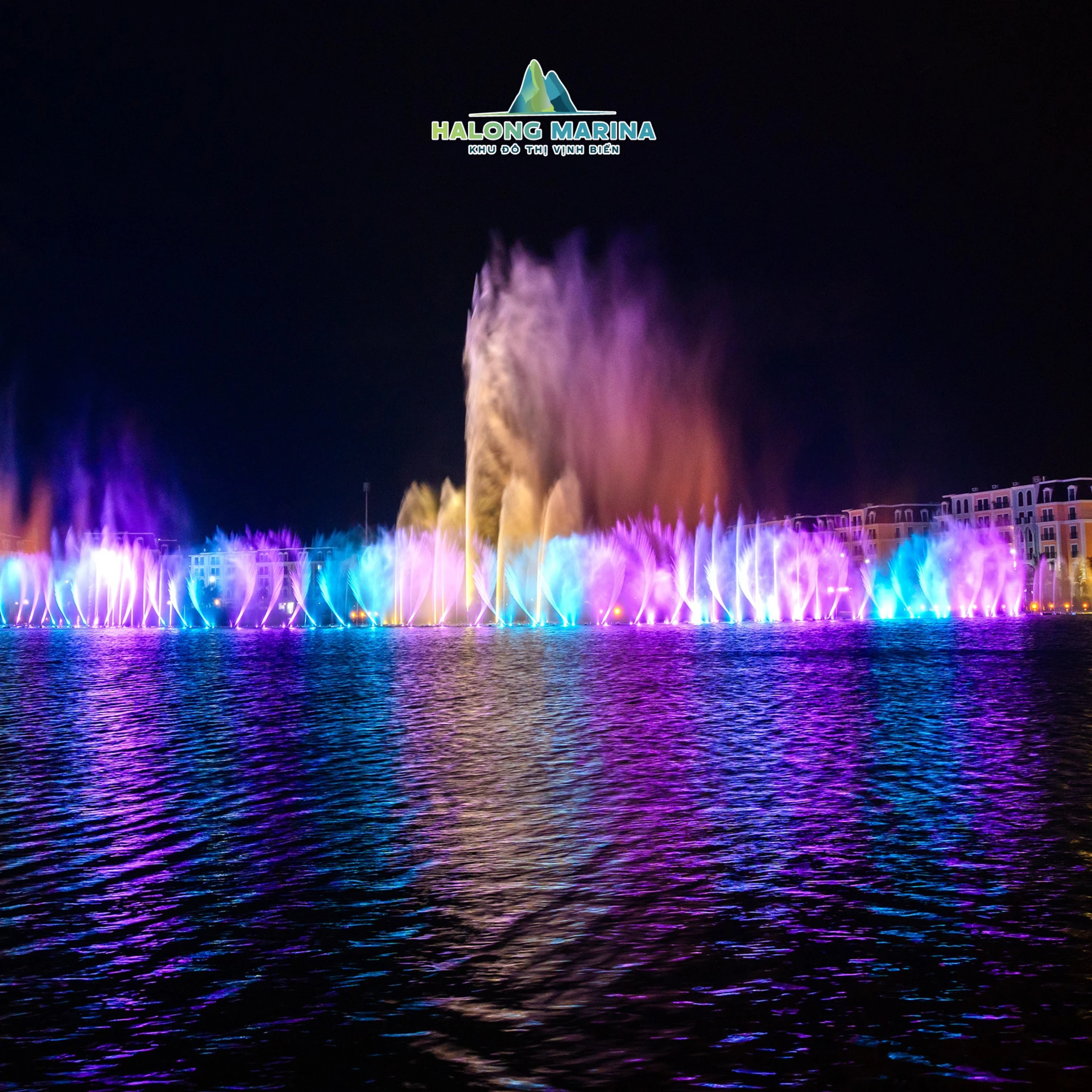 Show diễn nhạc nước thực cảnh tại Bán đảo 1 Hạ Long Marina