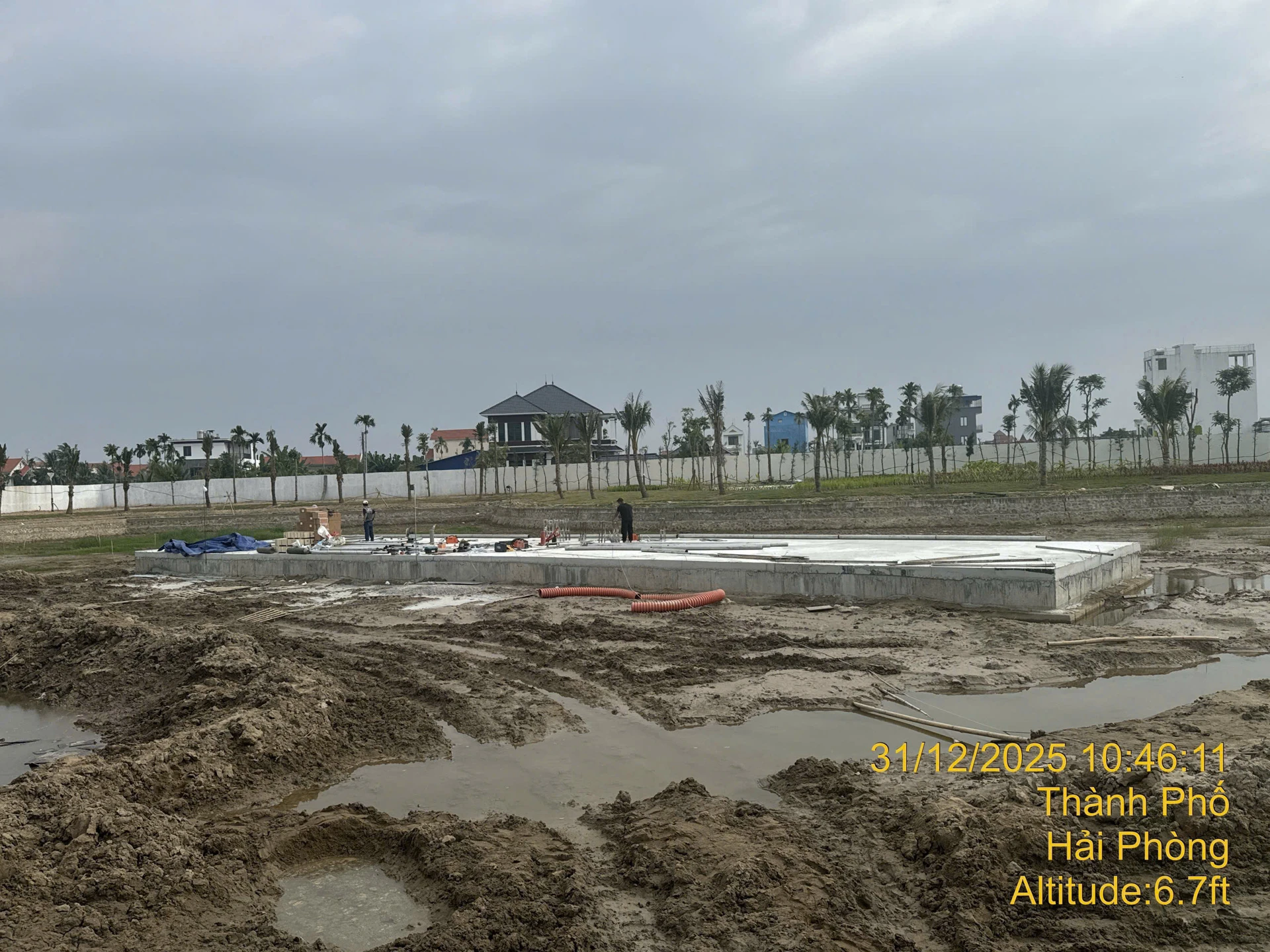 Hạng mục kết cấu và nền móng công trình nhạc nước Hoàng Huy New City