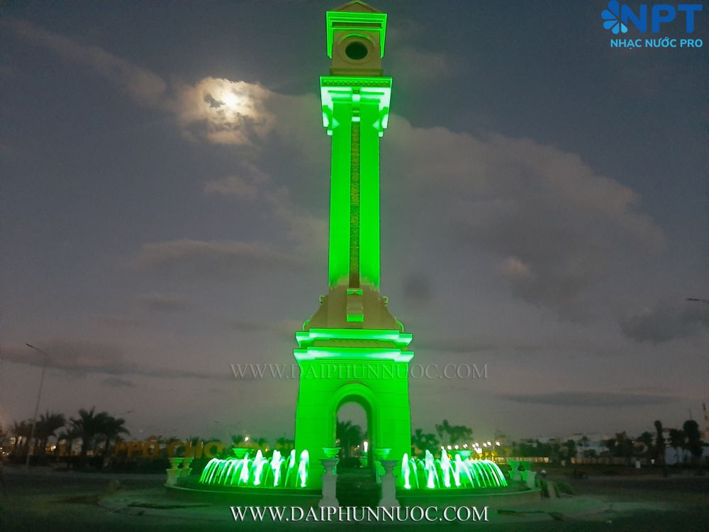 Tháp biểu tượng – phối màu xanh lá