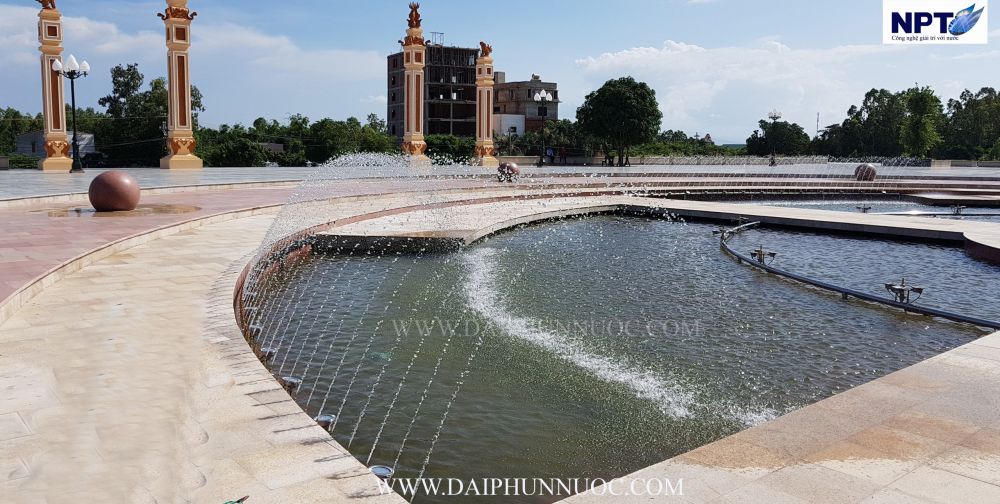 Đài phun Linh Phong - test vận hành ban ngày