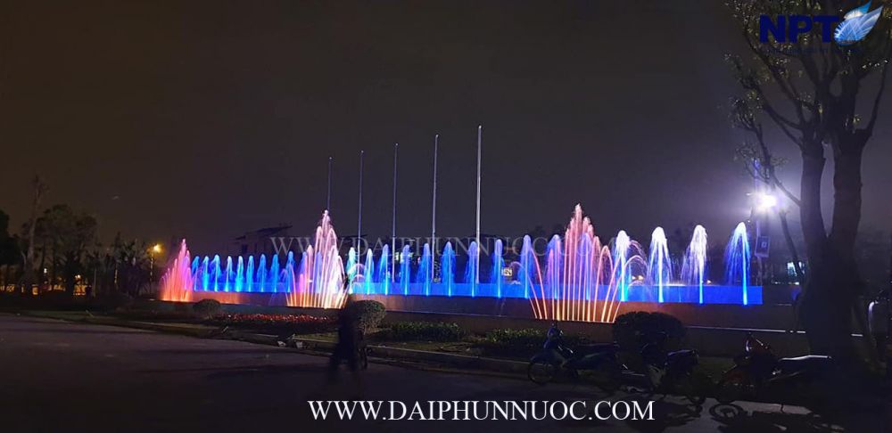 Đài phun nước DIC Star Vĩnh Phúc – hiệu ứng đỏ lam RGB