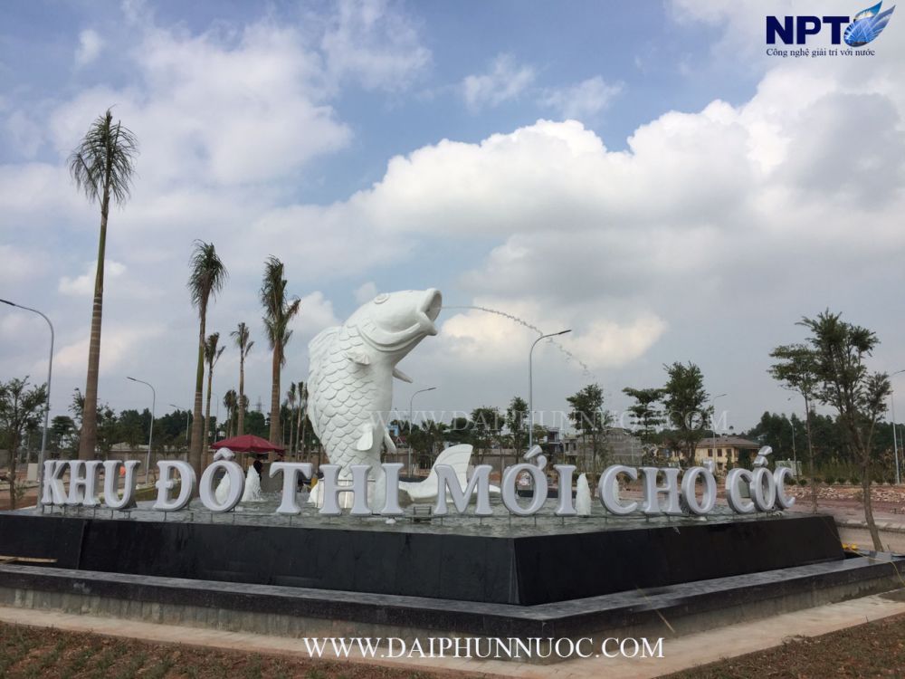 Đài phun nước Chợ Cốc hoàn thiện, bàn giao cuối 2019