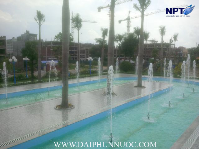 Hệ thống vòi phun nước tại Công viên Thể thao TP. Thái Bình