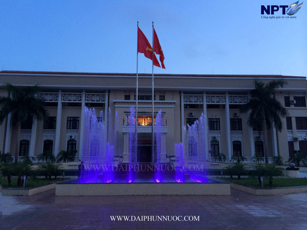 Đài phun nước NPT Nhạc Nước Pro tại Thành ủy Bắc Ninh – LED RGB
