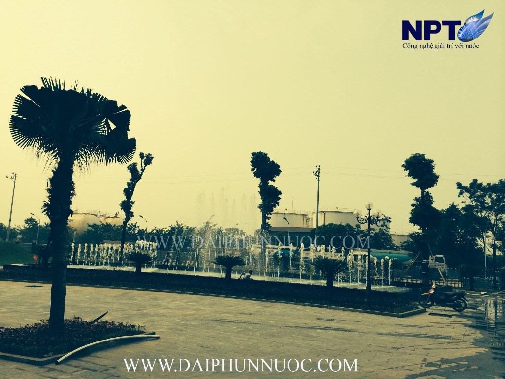Hệ thống phun nước trung tâm Hải Linh do NPT thi công