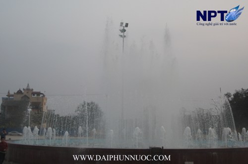 Đài phun nước lập trình Sông Công Thái Nguyên ban ngày