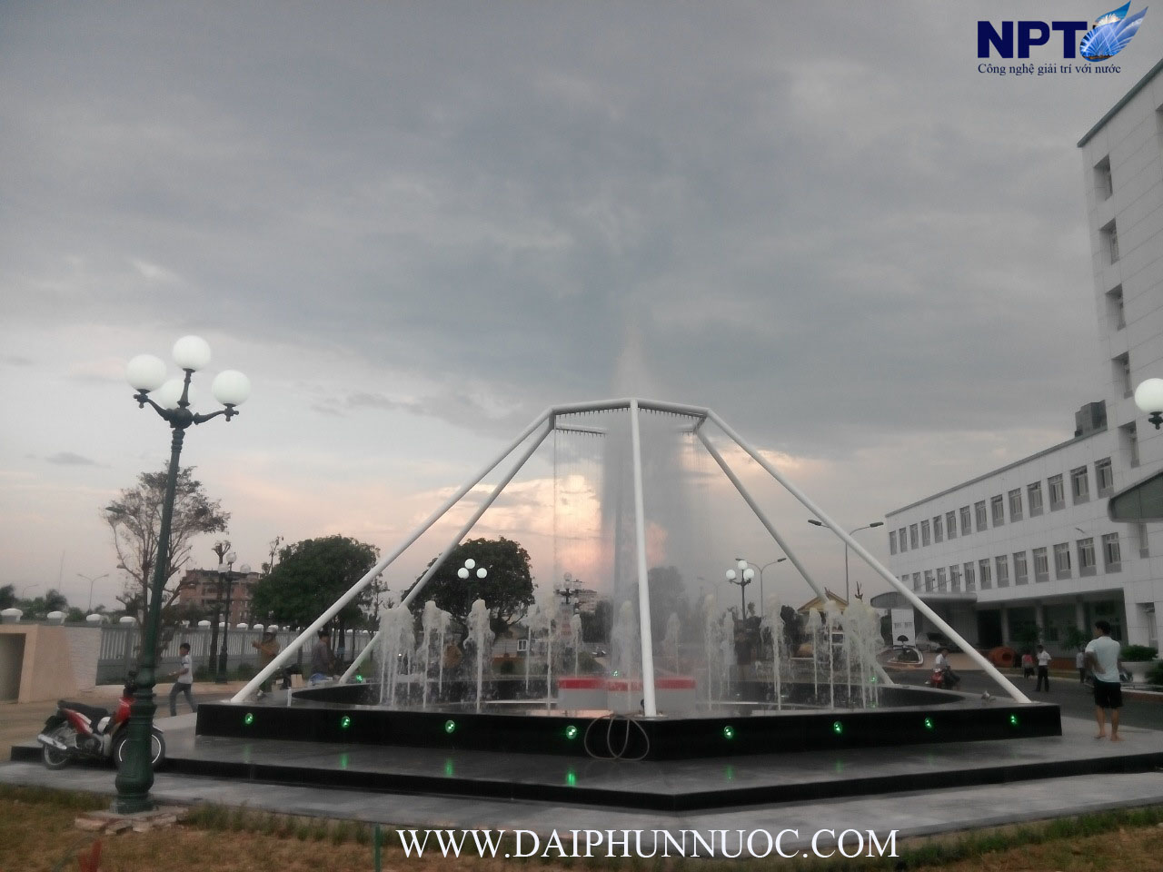 Hệ thống vòi phun và ánh sáng tại Bệnh viện Hữu Nghị Nghệ An