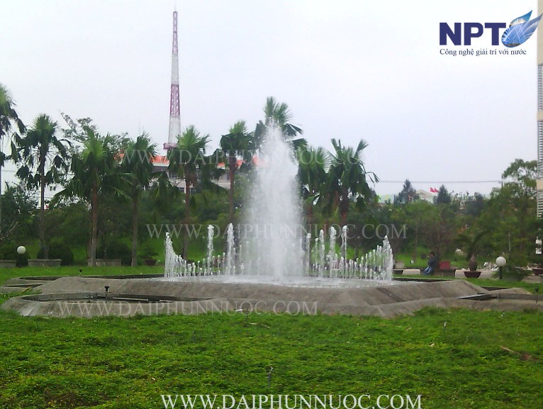 Đài phun nước công viên đối diện Tỉnh ủy Quảng Nam