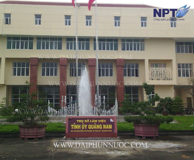 Đài phun nước tại Tỉnh ủy Quảng Nam