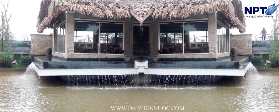 Đài phun nước dạng tràn cạnh do NPT thiết kế tại Gia Lâm, Hà Nội