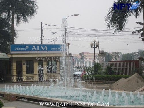 Đài phun nước tại VietinBank Vĩnh Yên - công nghệ Đức