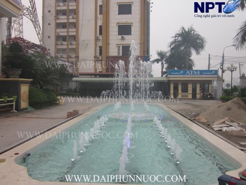 Đài phun nước VietinBank Vĩnh Phúc ban ngày