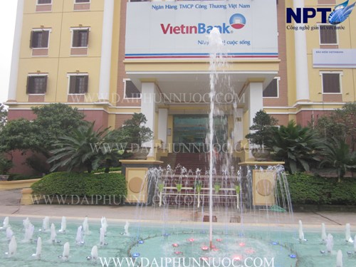 Đài phun nước VietinBank góc nghiêng