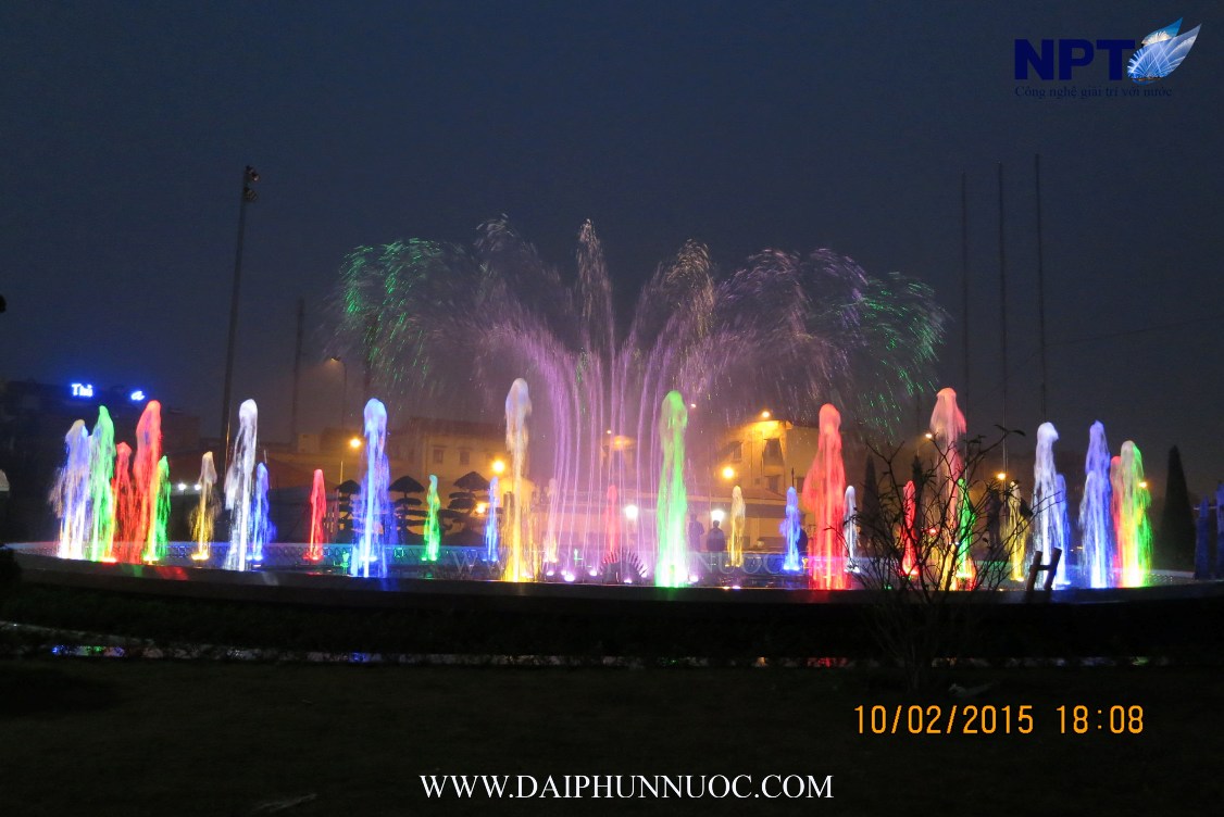 Công nghệ ánh sáng đổi màu của nhạc nước Hải Dương