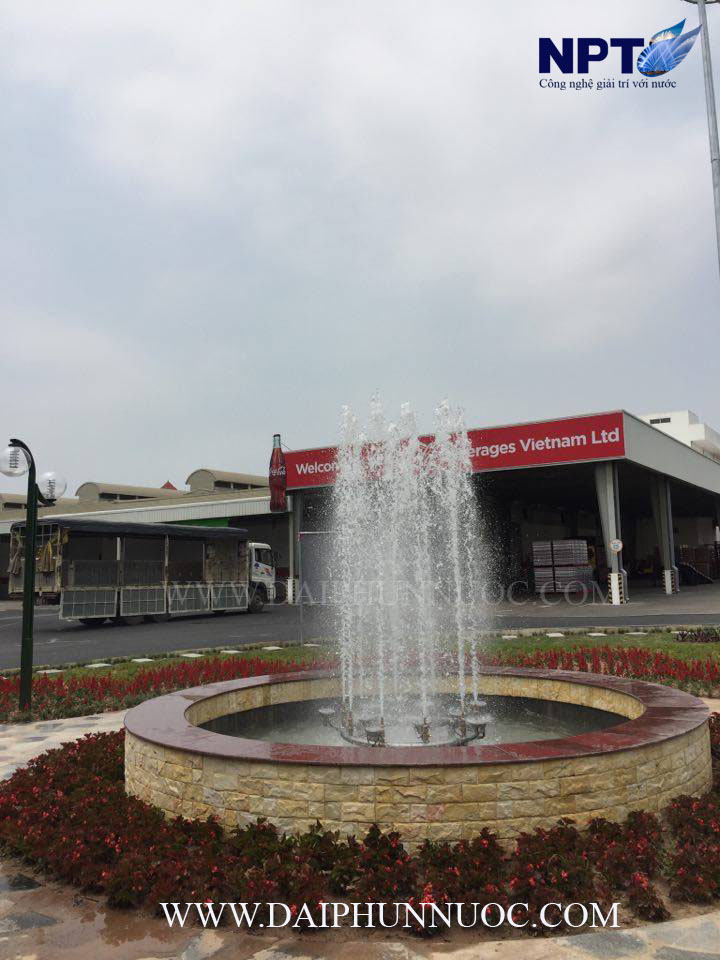 Hệ thống đài phun nước tại Nhà máy Coca-Cola