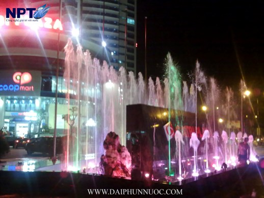 Công trình đài phun nước NPT tại Catbi Plaza – góc nhìn tổng thể