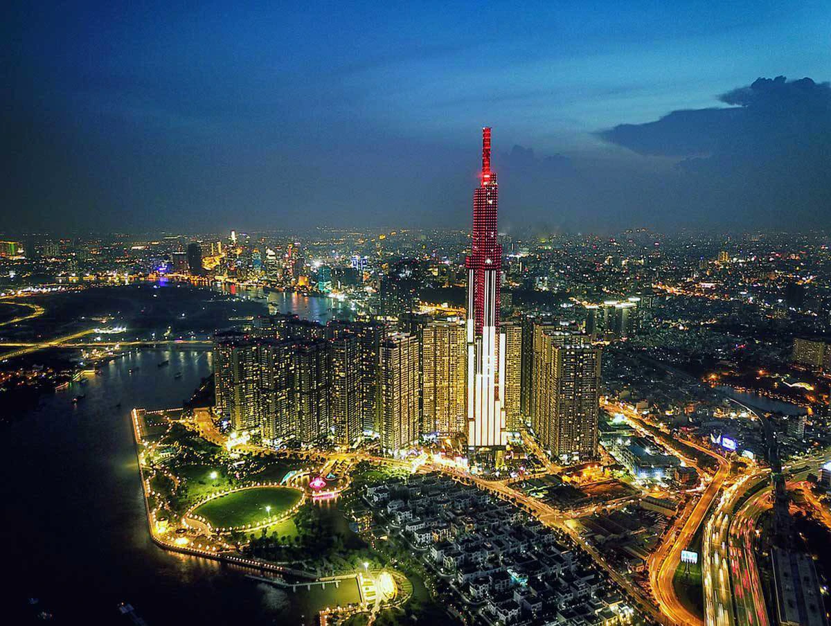 Lưu lượng khách tham quan nhạc nước tại công viên Vinhomes Central Park