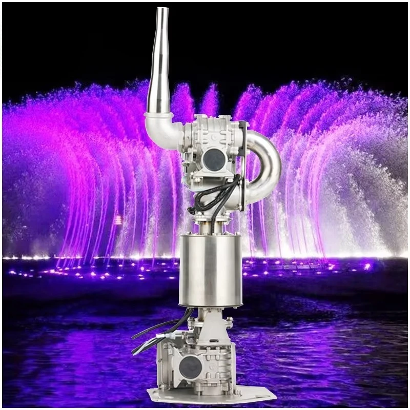Hiệu ứng đài phun 3D đa hướng tạo hình vẽ trên không kết hợp laser