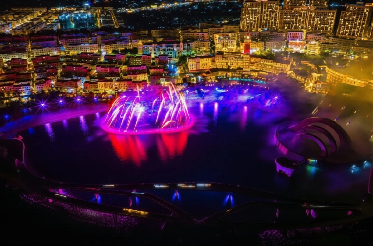 Giải mã công nghệ đồng bộ Laser của NPT Nhạc Nước Pro trên mặt biển