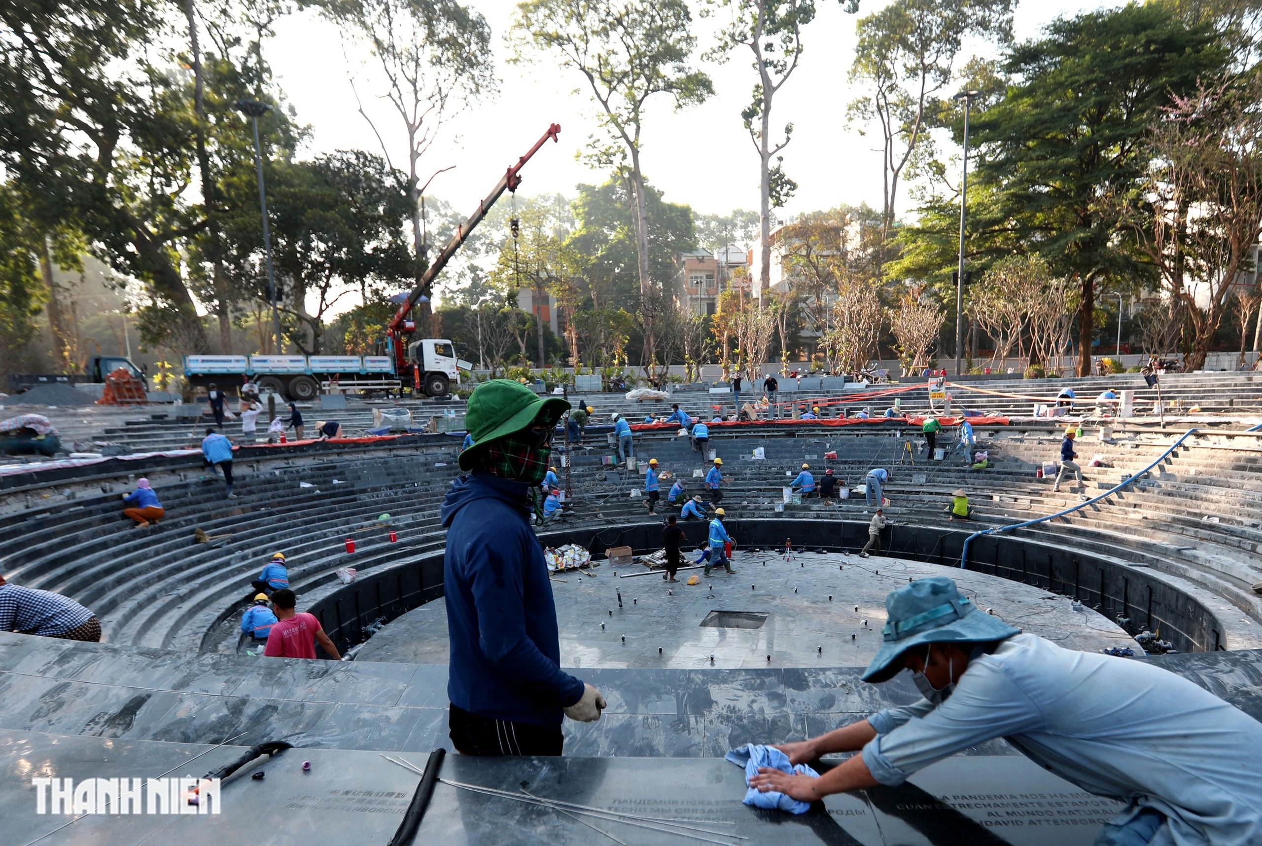 Thi công lắp đặt nhạc nước nghệ thuật tại công viên Unity Park