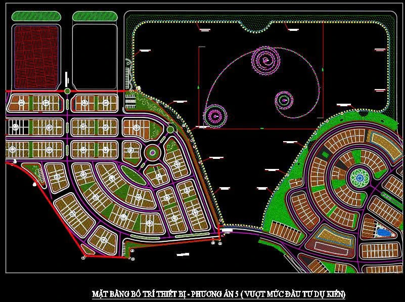 Phối cảnh thiết kế nhạc nước Sun Urban City thể hiện điểm nhấn và liên kết giữa các vùng
