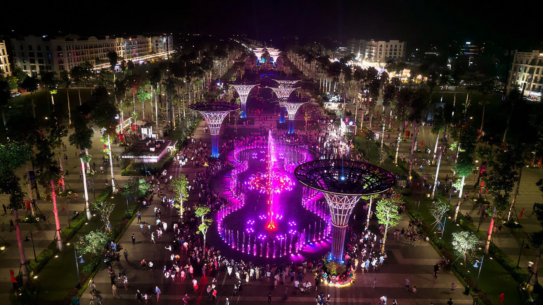 Nhạc nước là điểm nhấn biểu tượng cho dự án bất động sản