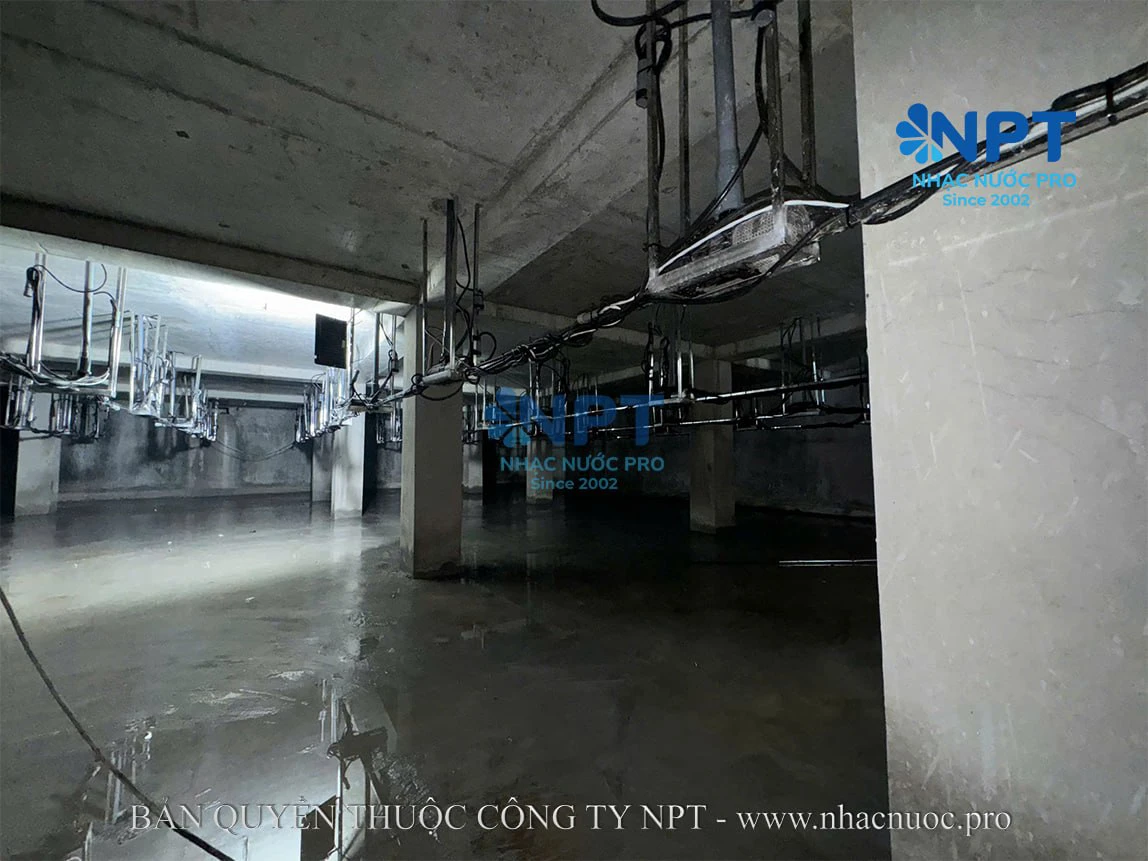 Hệ thống bơm 24VDC điều khiển độc lập từng tia nước tại Trường quay S1