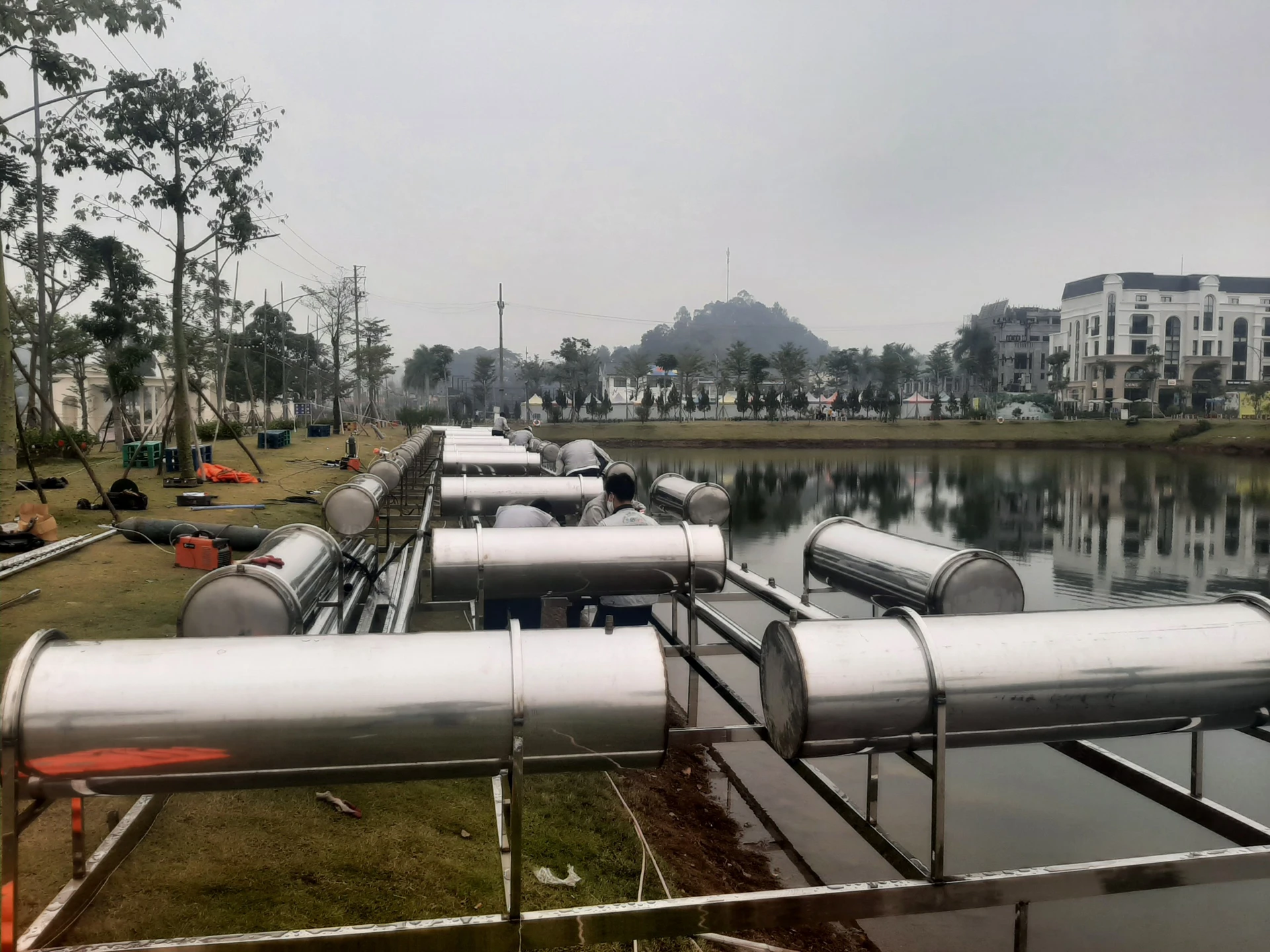 Cấu tạo các module phao nổi kỹ thuật cho hệ thống nhạc nước Mailand Hoàng Đồng